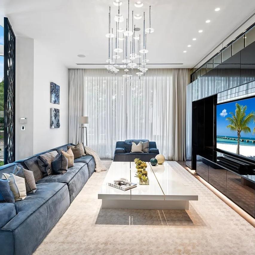 Living Room in The Weeknd’s FL Home