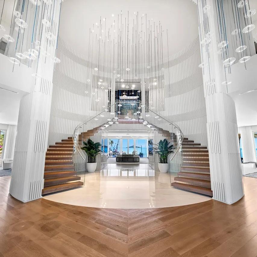Staircase in The Weeknd’s FL Home