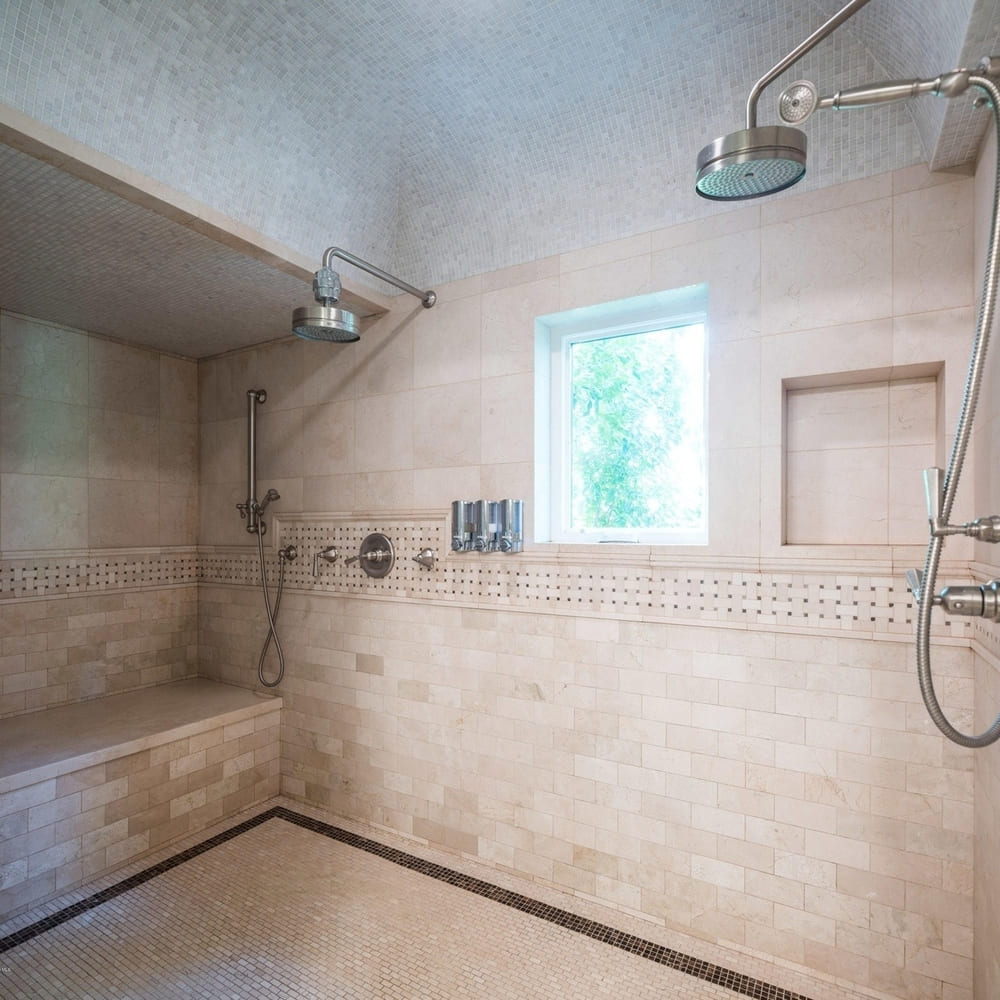 Walk-In Shower in Charlie Sheen’s Former CA Home