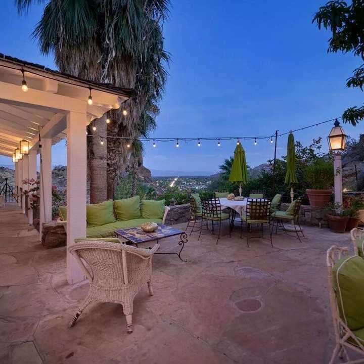 Terrace of Suzanne Somers’ Former CA Home
