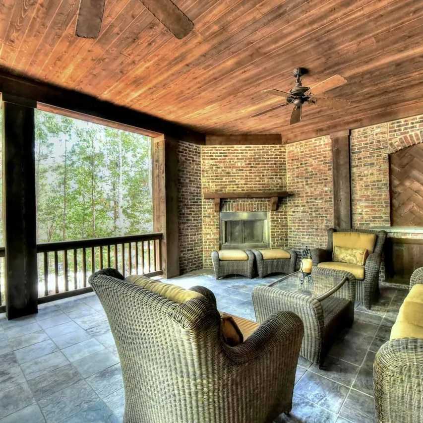 Screened Porch of Kirk Cousins’ GA Home