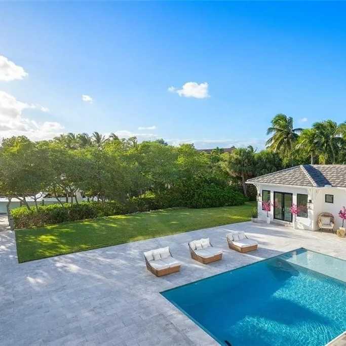 Poolside Terrace of George Springer’s FL Home