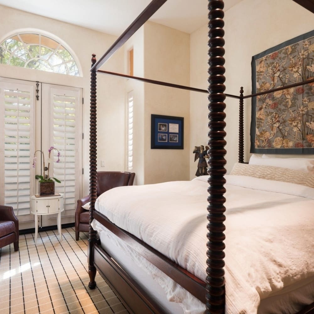 Bedroom in Charlie Sheen’s Former CA Home
