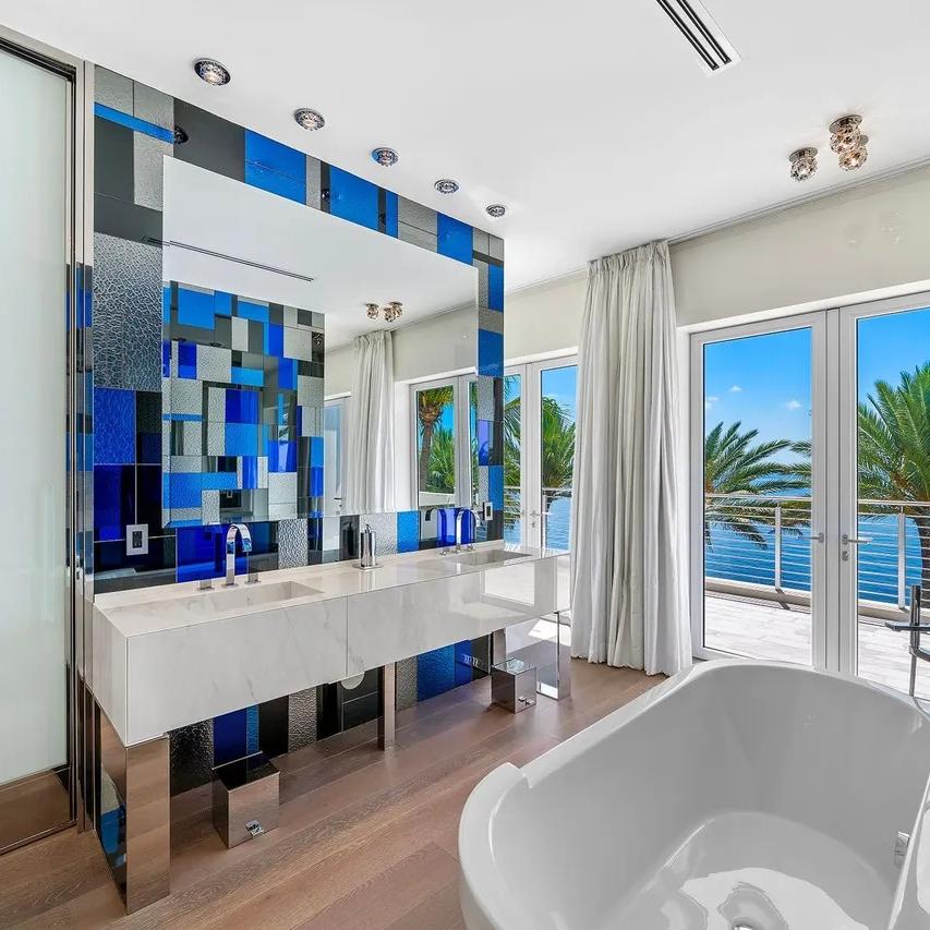 Bathroom in The Weeknd’s FL Home
