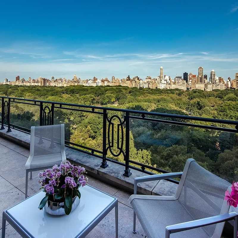 Terrace View of Sting’s Former NYC Penthouse