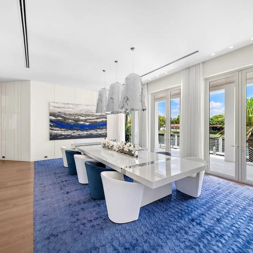 Dining Room in The Weeknd’s FL Home