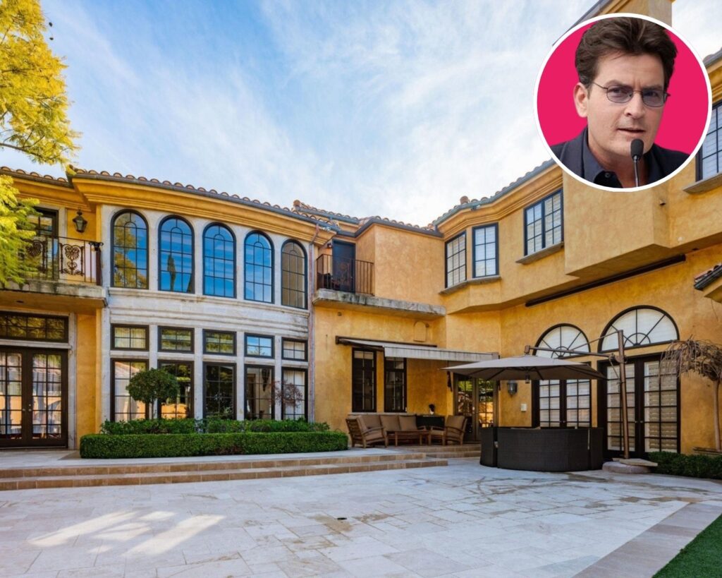 Front of Charlie Sheen’s Former CA Home
