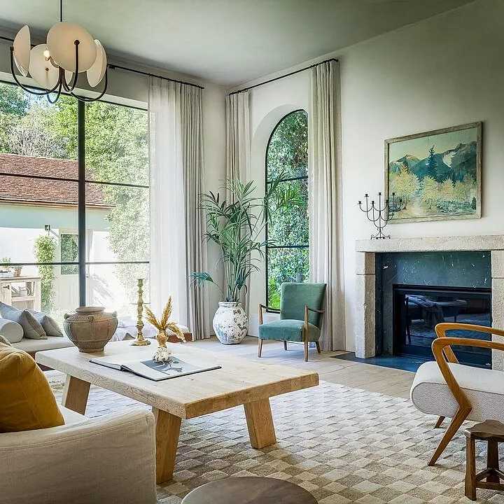 Living Room in Freddie Freeman’s CA Home