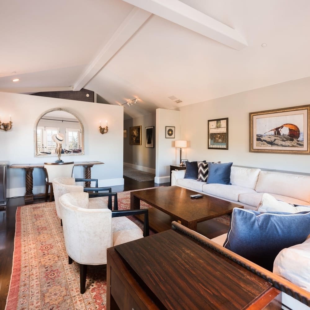 Living Room in Charlie Sheen’s Former CA Home