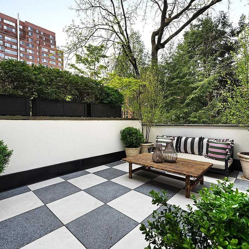 Upper Patio of Ellen Barkin’s Former N.Y.C. Townhouse