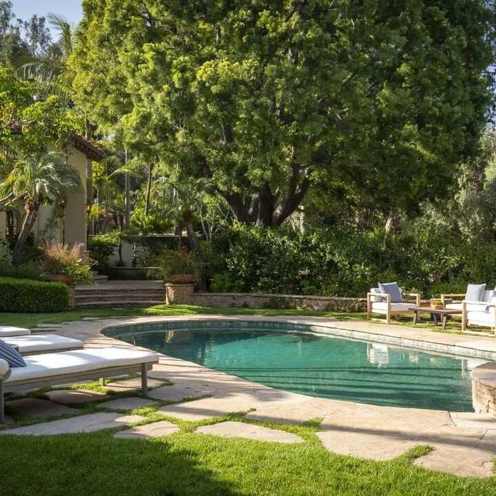 Poolside Lounge of Tom Petty’s Former CA Home