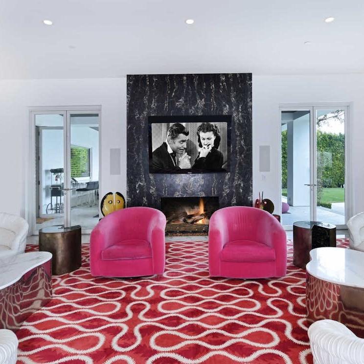 Living Room in Gwen Stefani’s Former CA Home