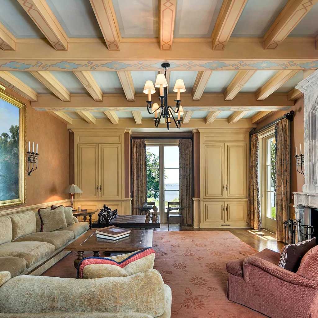 Living Room in Jon Bon Jovi’s Former NJ Home