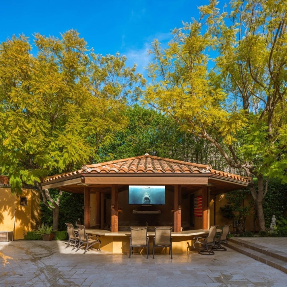 Pavilion Area of Charlie Sheen’s Former CA Home