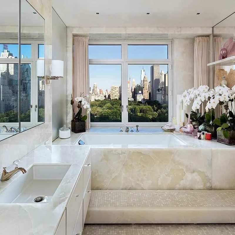 Bathroom in Sting’s Former NYC Penthouse