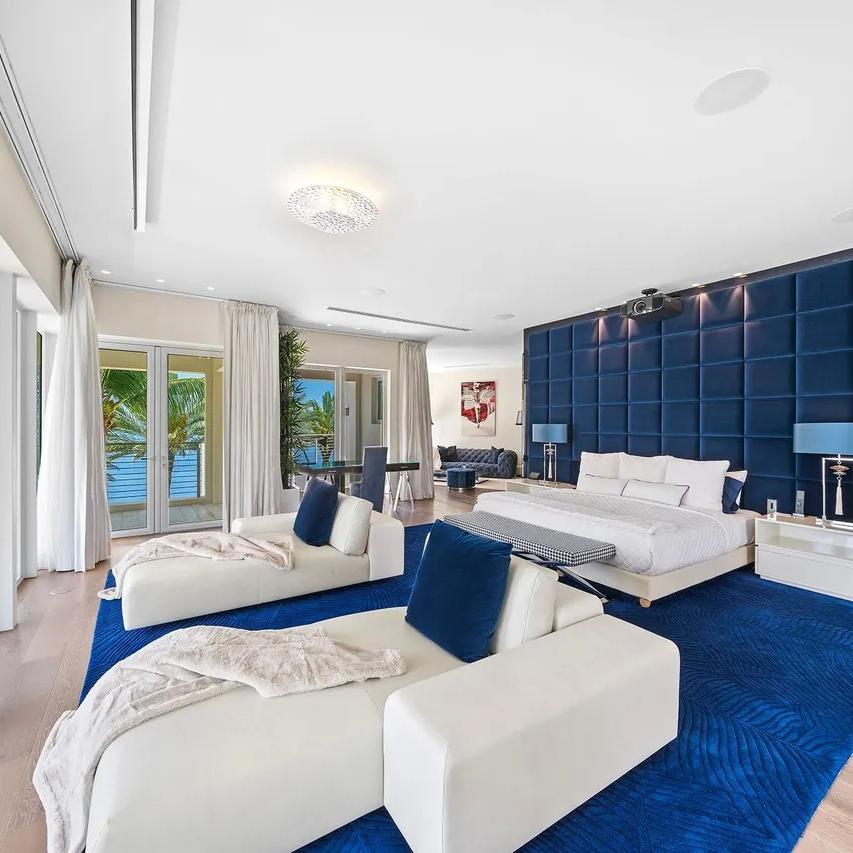 Bedroom in The Weeknd’s FL Home