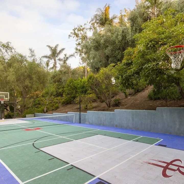 Basketball Court of Tom Petty’s Former CA Home