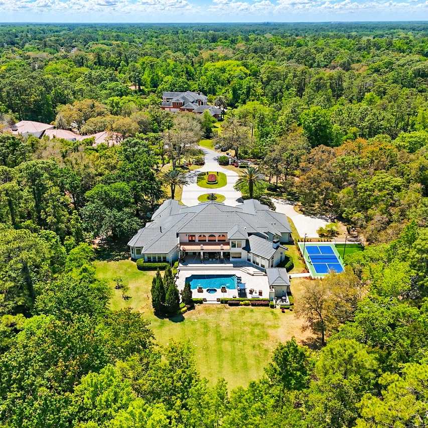 Aerial View of Travis Hunter’s FL Home