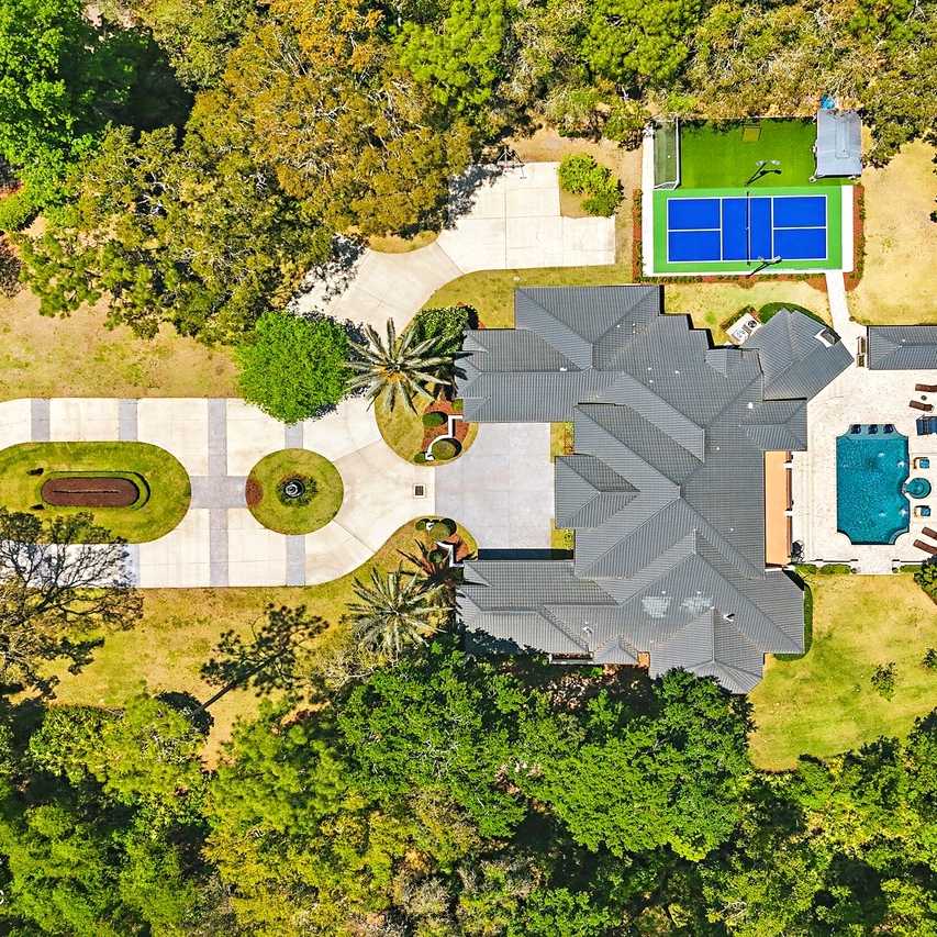 Aerial View of Travis Hunter’s FL Home