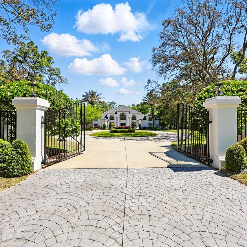 Gated Driveway of Travis Hunter’s FL Home