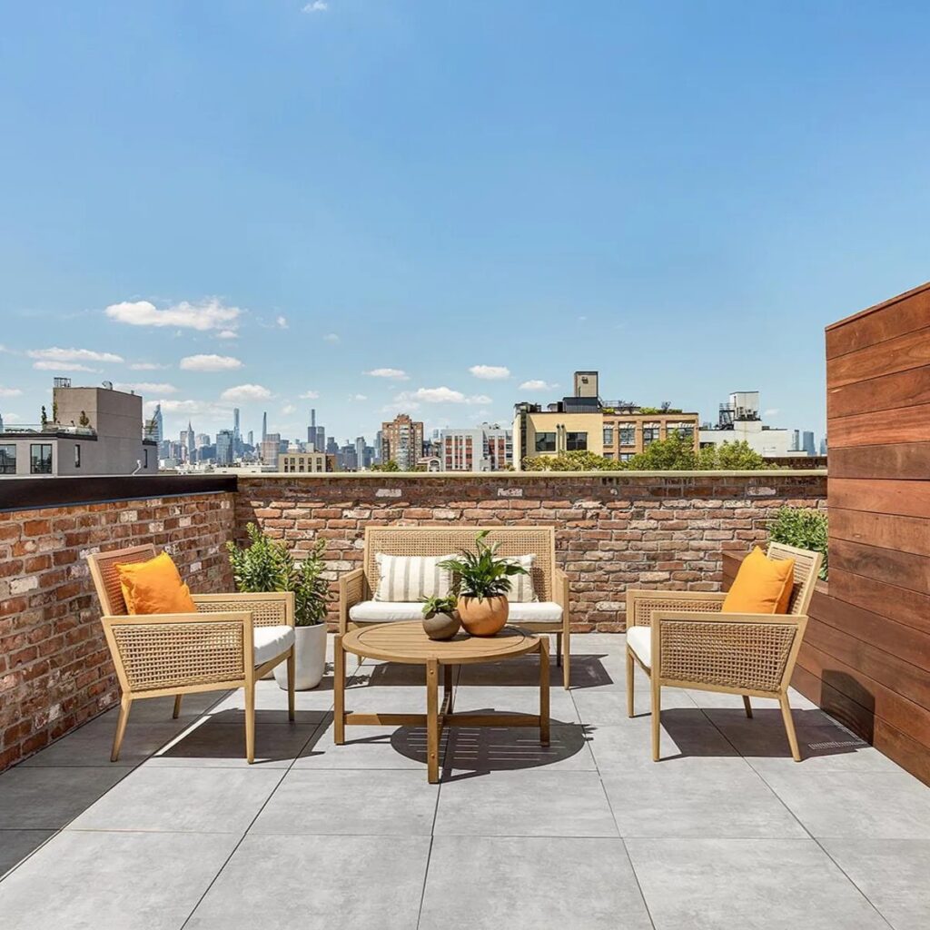 Rooftop Terrace of Sarah Snook’s NYC Condo