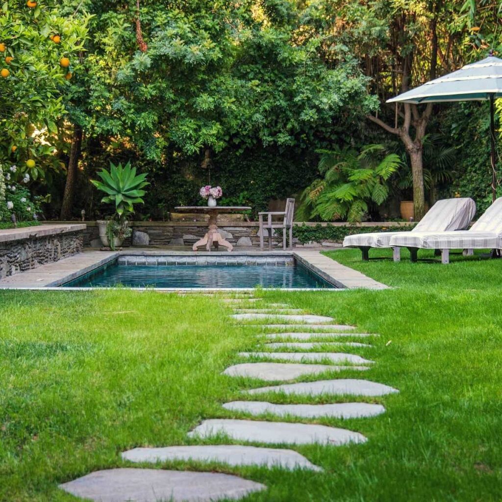 Garden Pool of Jennifer Lawrence’s Former CA Home