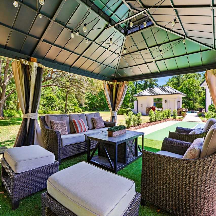 Outdoor Cabana of Travis Hunter’s FL Home