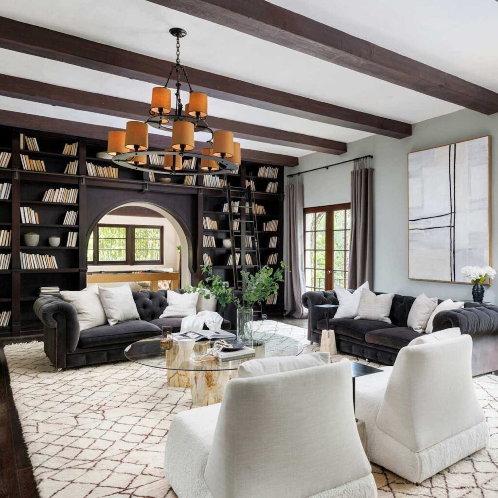 Library in Johnny Galecki’s Former CA Home