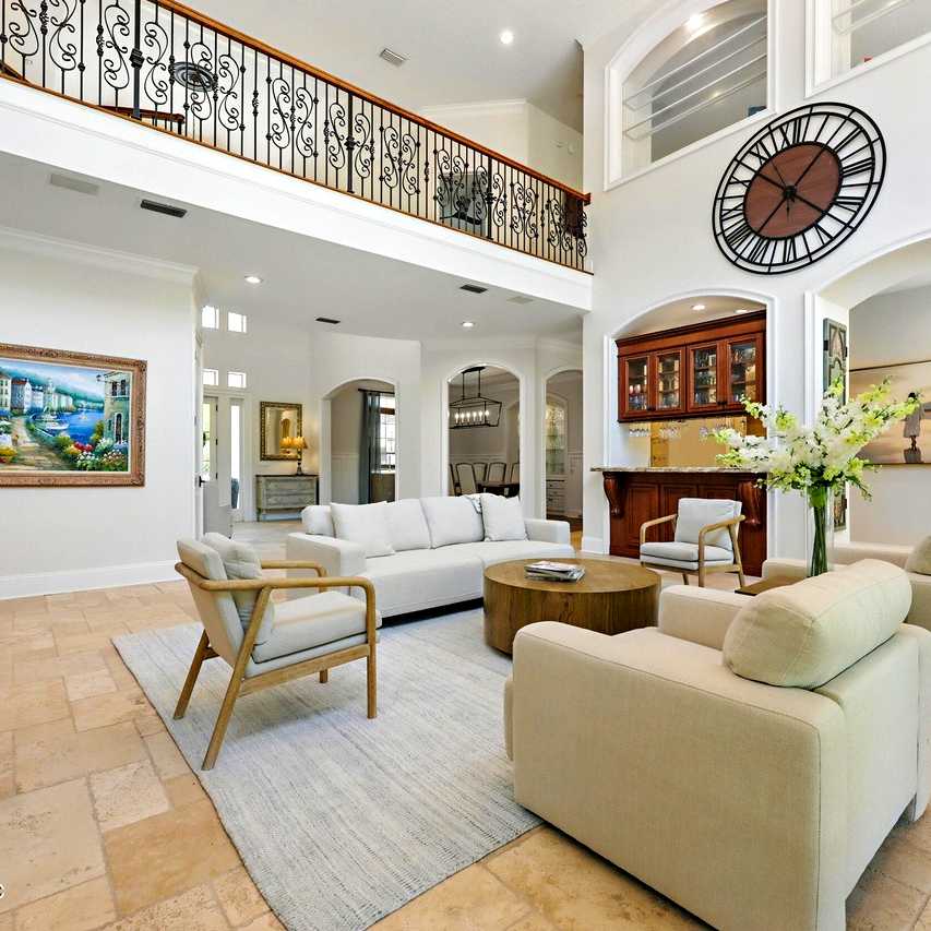 Living Room in Travis Hunter’s FL Home