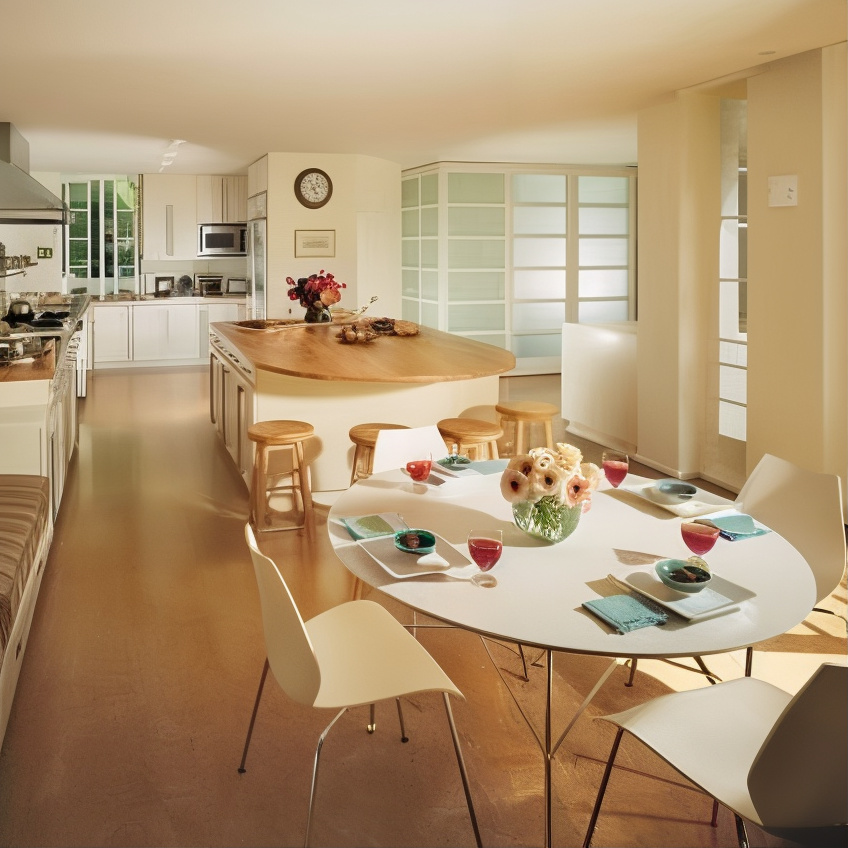 Kitchen in Jamie Lee Curtis and Christopher Guest’s CA Home