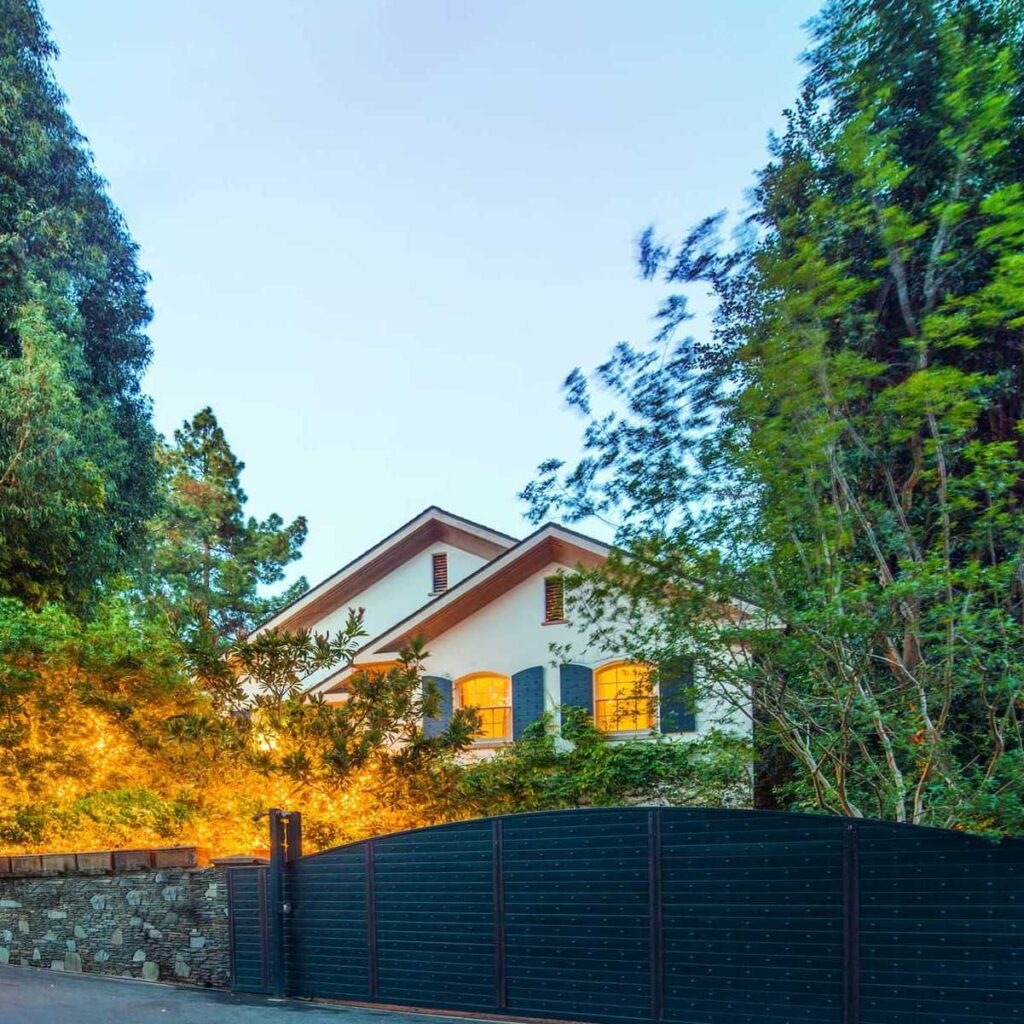 Gated Entrance of Jennifer Lawrence’s Former CA Home