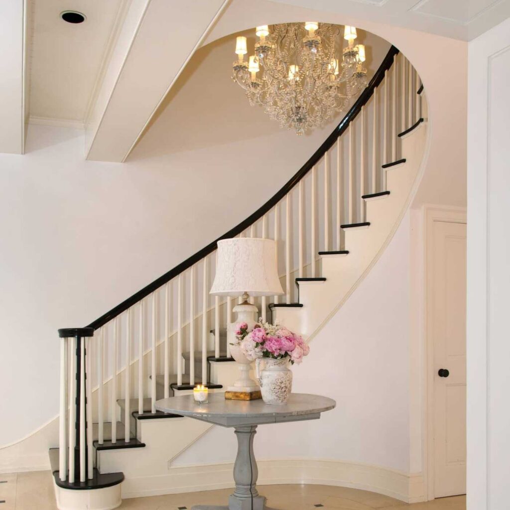 Staircase Hall in Jennifer Lawrence’s Former CA Home