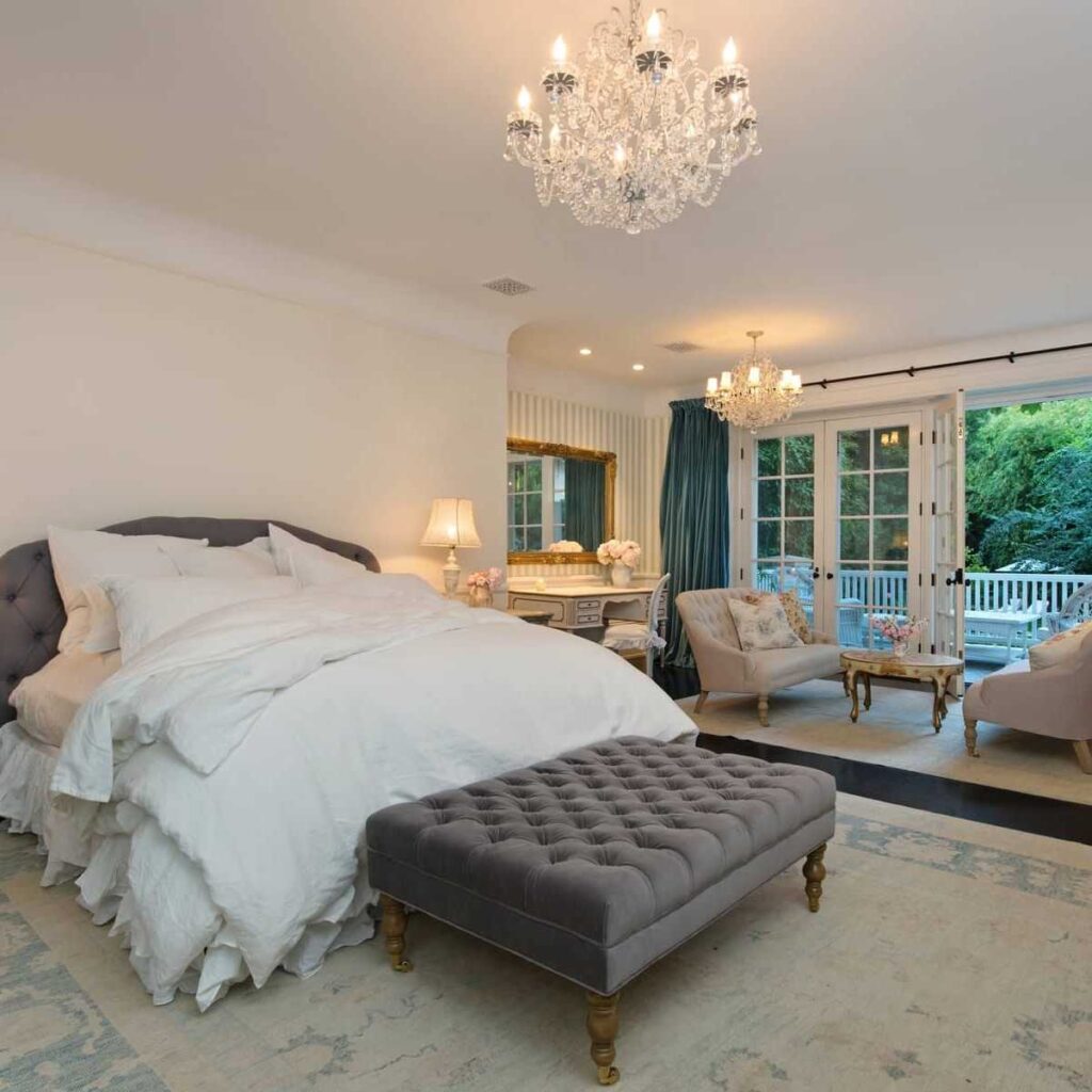 Bedroom in Jennifer Lawrence’s Former CA Home