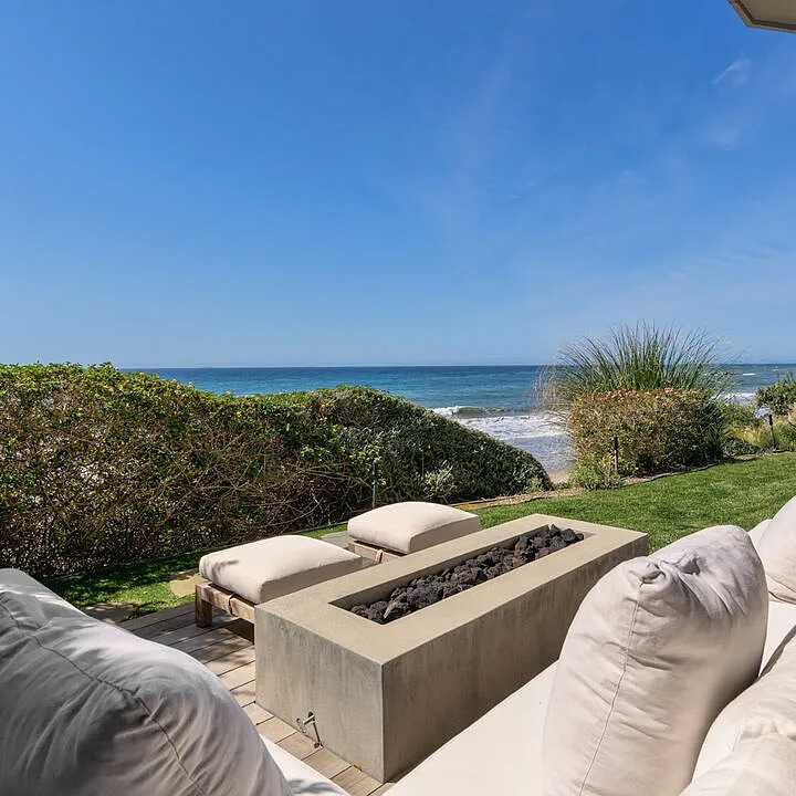 Beachside Fire Pit of Leonardo DiCaprio’s CA Home