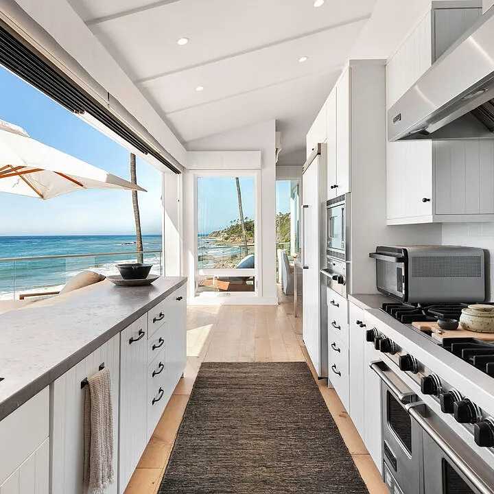 Kitchen in Leonardo DiCaprio’s CA Home