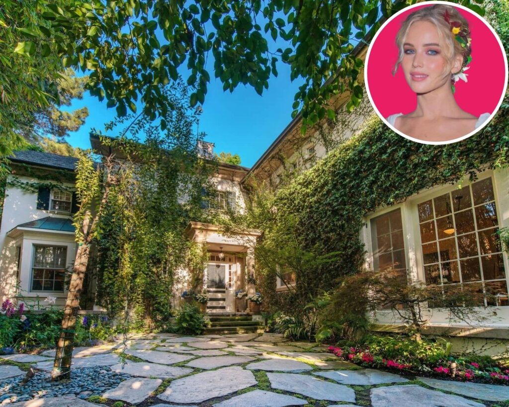 Front Exterior of Jennifer Lawrence’s Former CA Home